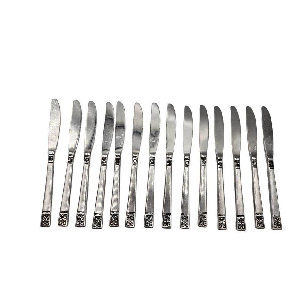 Custom Design CUD1 Lot of‎ 14 Butter Knives Stainless